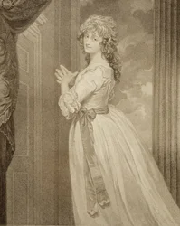 Mevrouw Jordan in de Rol van het Plattelandsmeisje, gegraveerd door Francesco Bartolozzi (1727-1815)